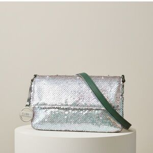 Nicole Miller Sequin two-toned Shoulder
Bag NWT